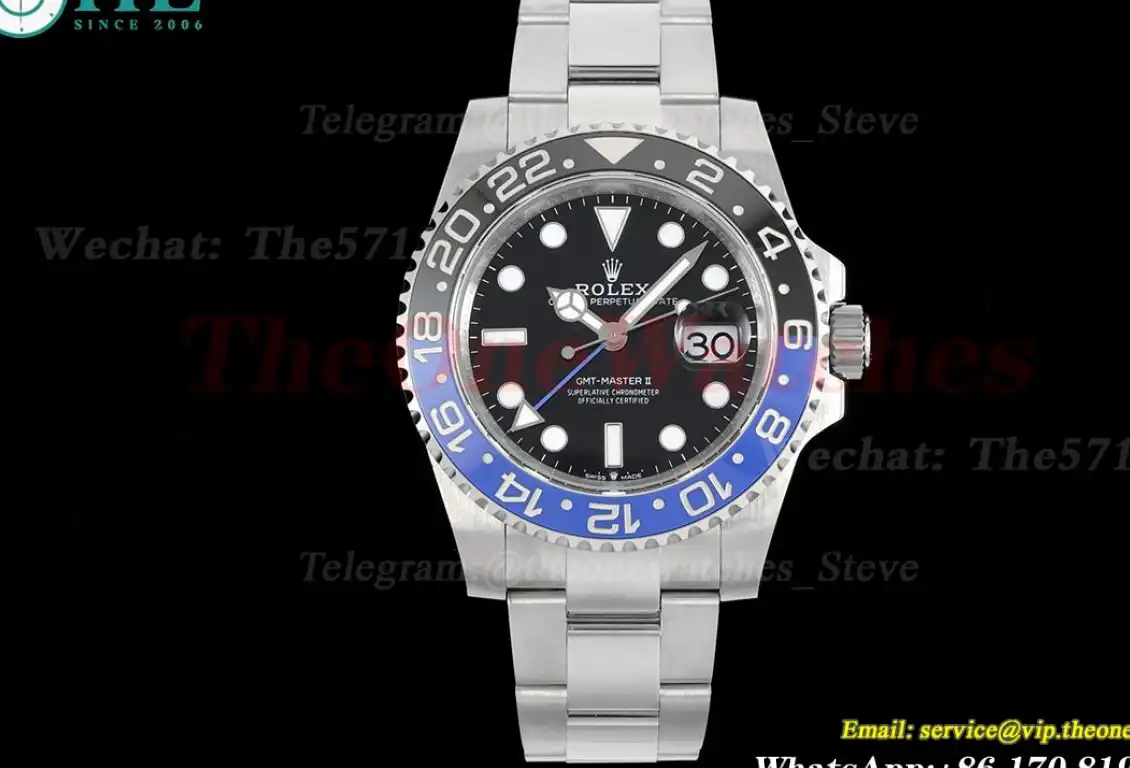 GMT Master II 126710 Batman Black Blue Cer 904L GMF V6 VR3285