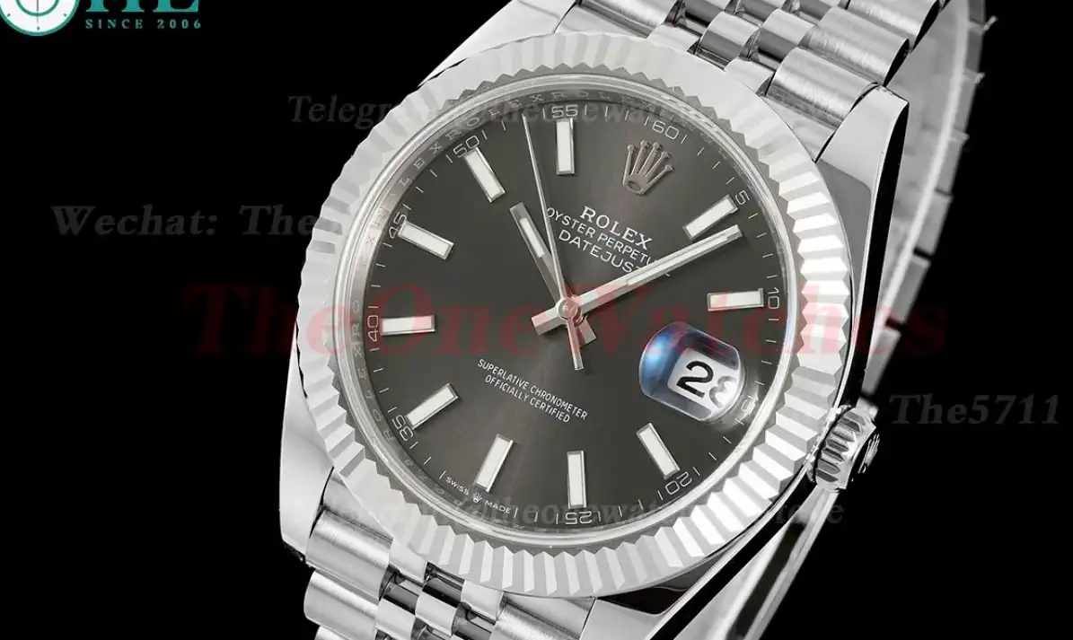 Datejust 126334 41mm Jub SS SS Grey Stick EWEF A3235