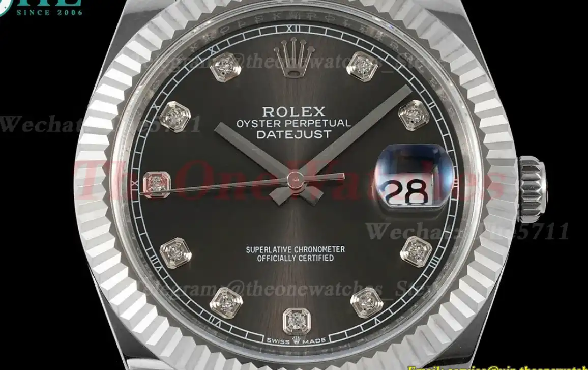 Datejust 126334 41mm Jub SS SS Grey Dia EWEF A3235