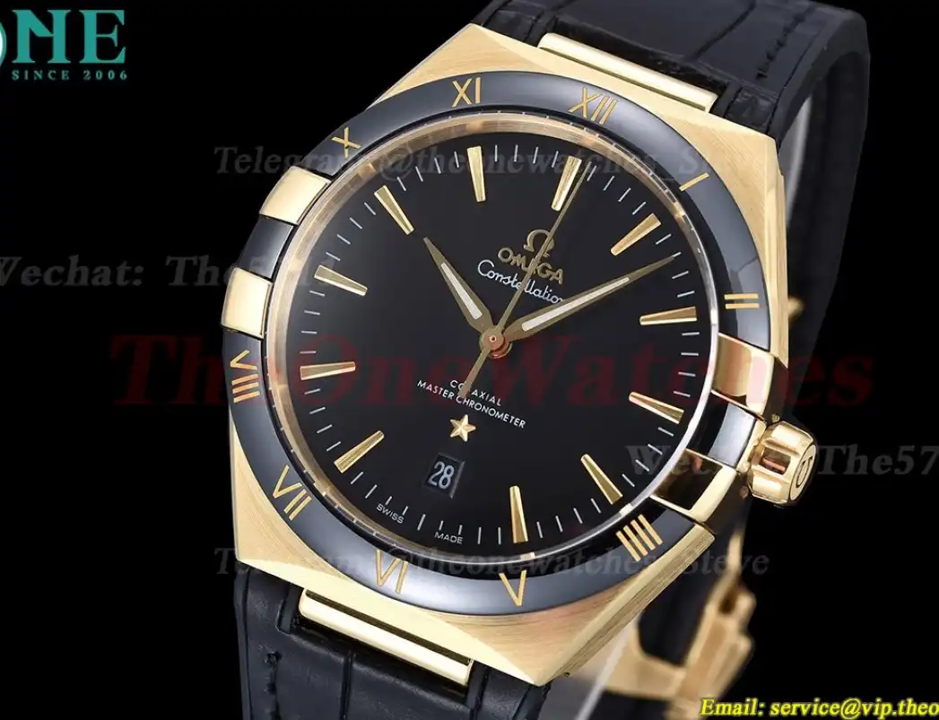 Constellation 41mm Ceramic YG LE Black Dial GDF MY8215