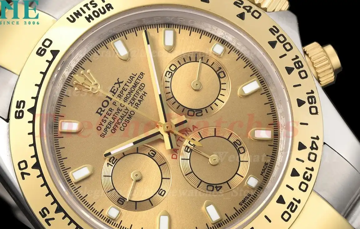 Daytona 40mm SS YG Gold Dial GDF A3836