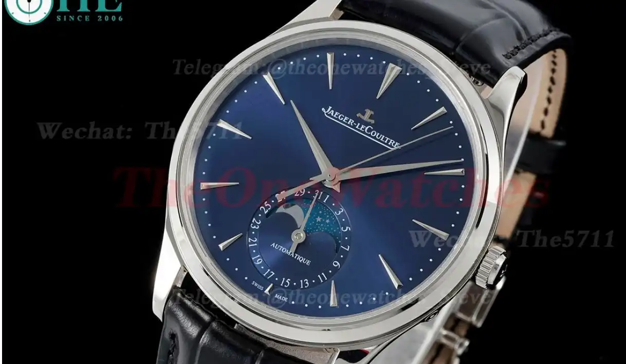 Master Ultra Thin Moonphase SS LE Blue Stk APS A925 Super Clone