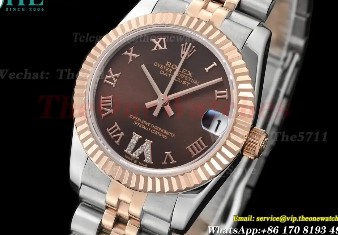 Datejust 28mm RG SS Brown Rmn GDF MY8215