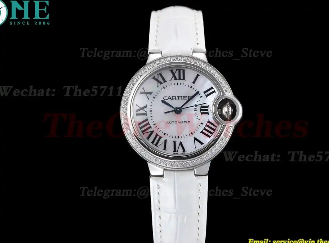 Ballon Bleu De Cartier 33mm Dia SS LE Mop Dial GDF NH05