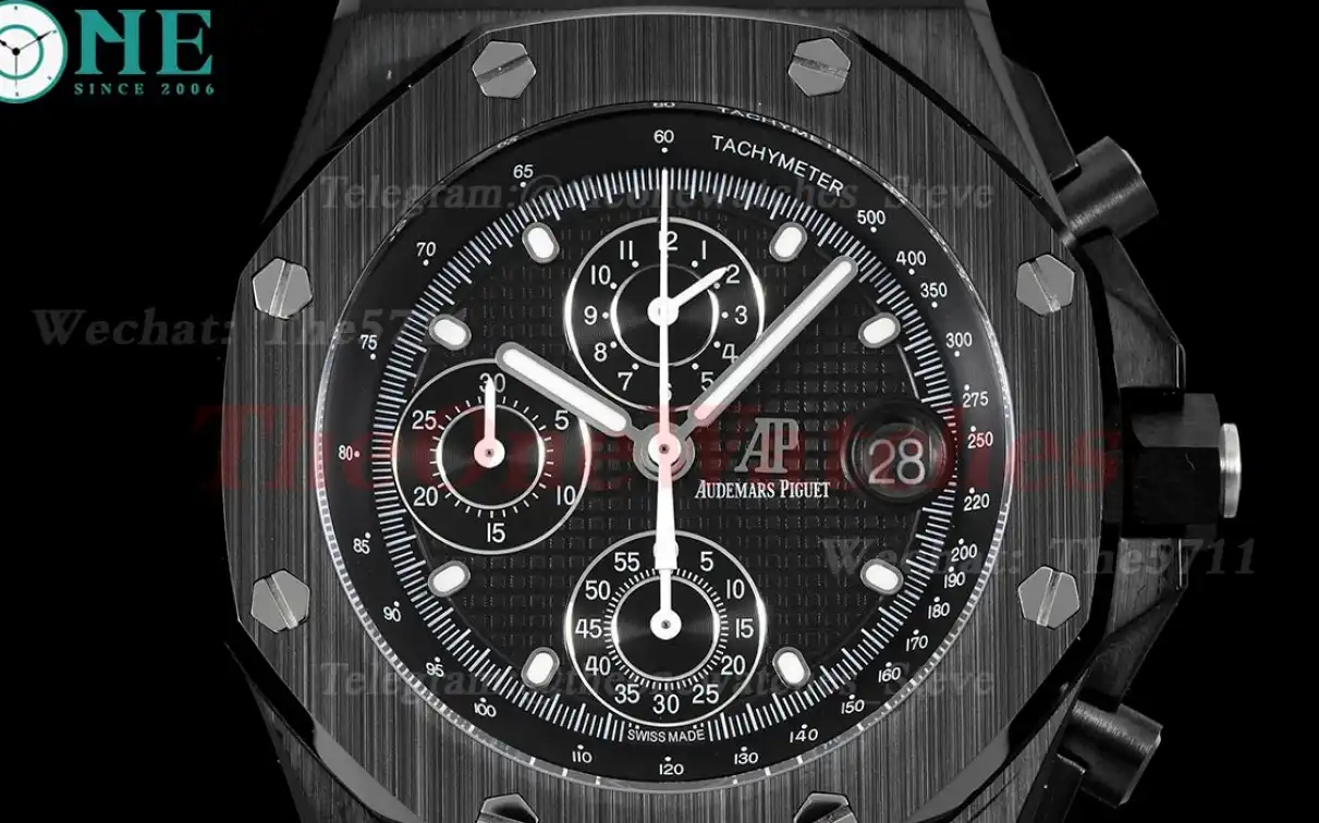 Royal Oak Offshore 42mm PVD PVD Black Dial APF A7750