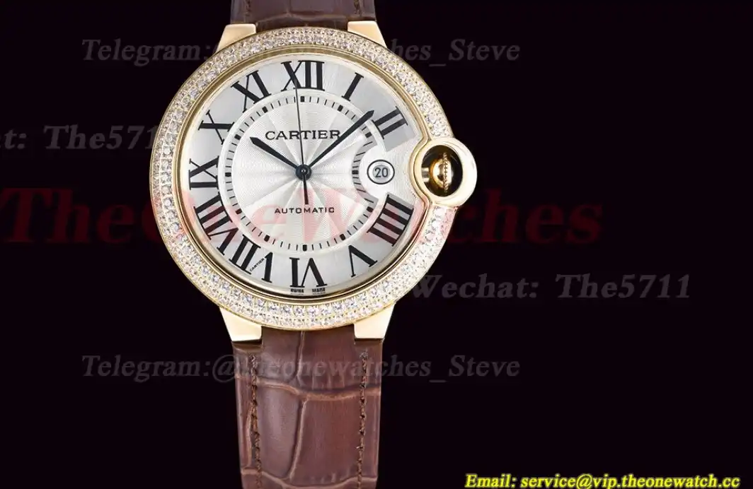 Ballon Bleu De Cartier 42mm YG LE White Dial GDF MY8215