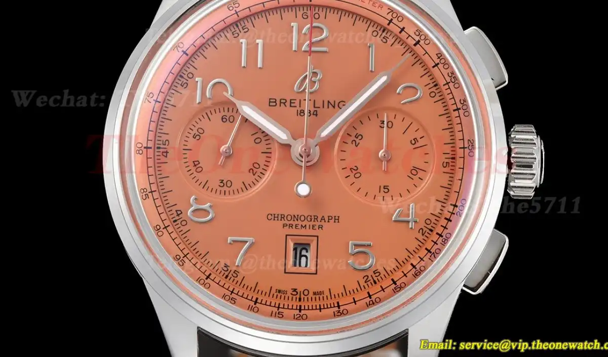 Premier B01 Chronograph 42mm SS LE Reddish Brown Dial BLSF V2 A7750 Mod