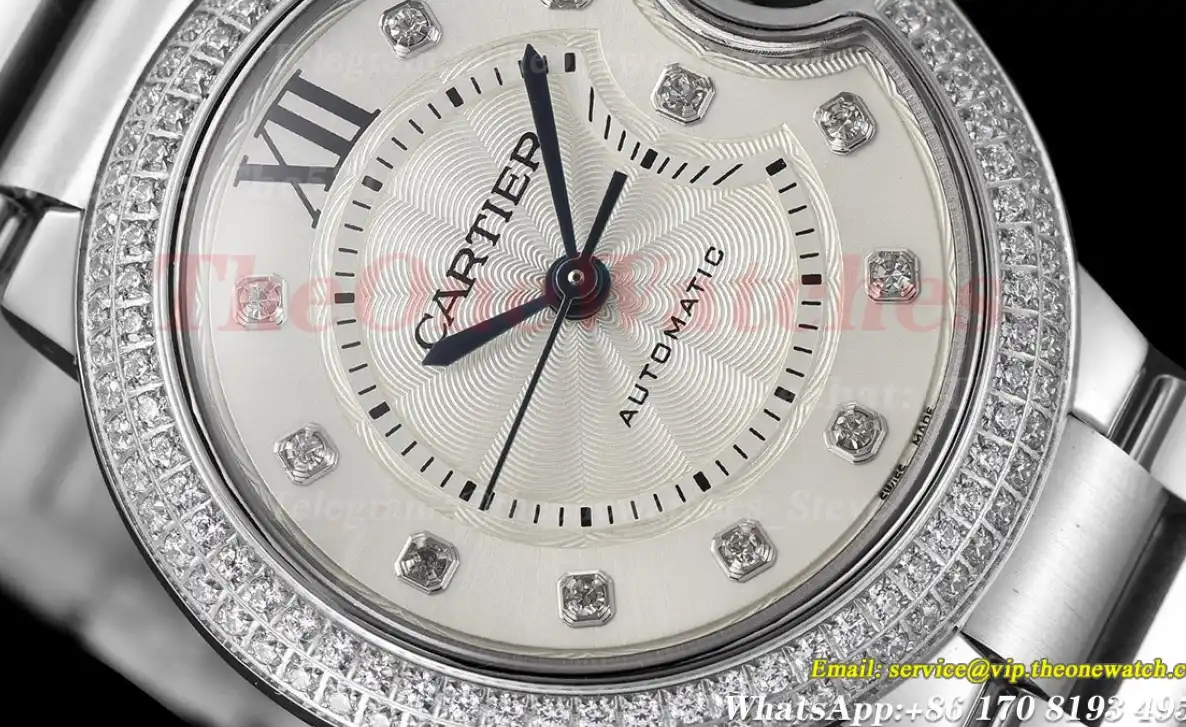 Ballon Bleu De Cartier 33mm SS SS Silver Dia GDF NH05