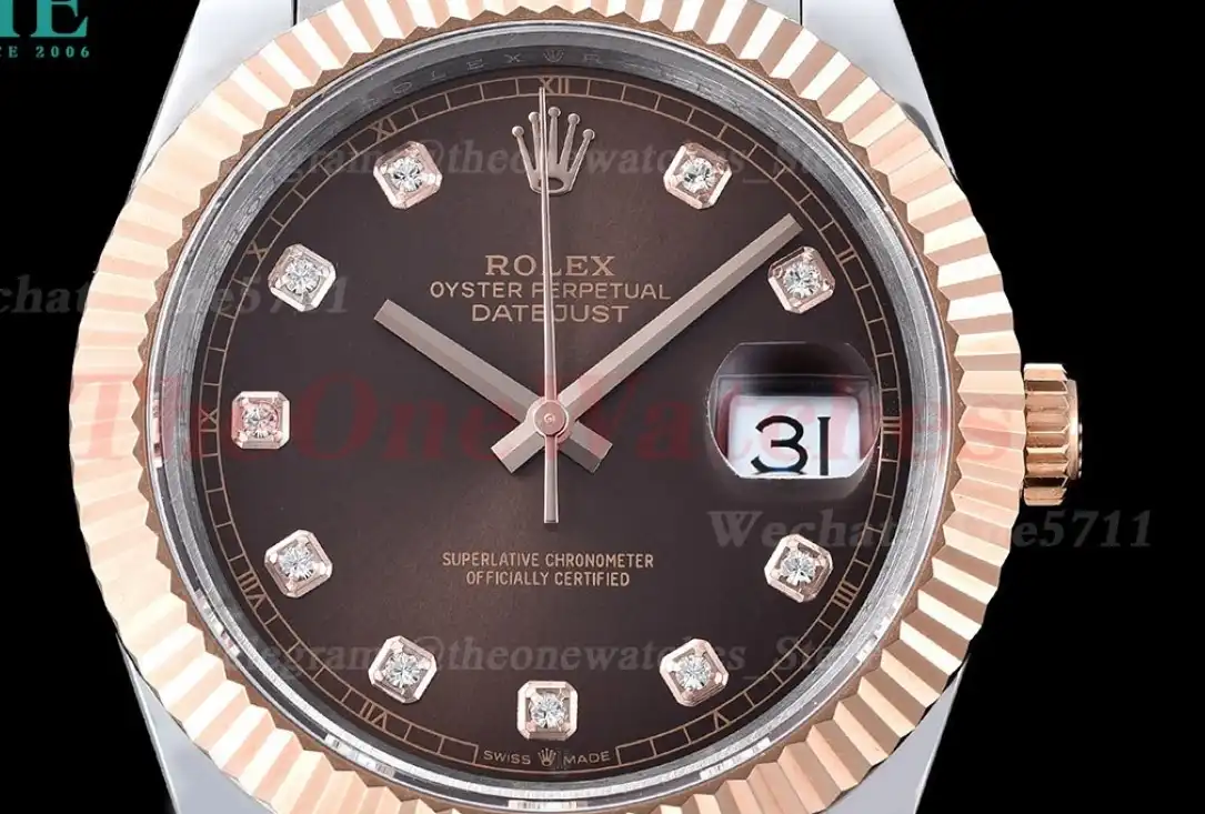 Datejust 126231 36mm Brown Dia SS RG GMF A2824