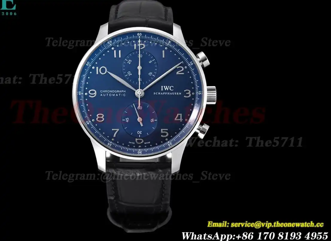 Portuguese Chrono 40mm SS LE Blue Num ZF V2 A7750