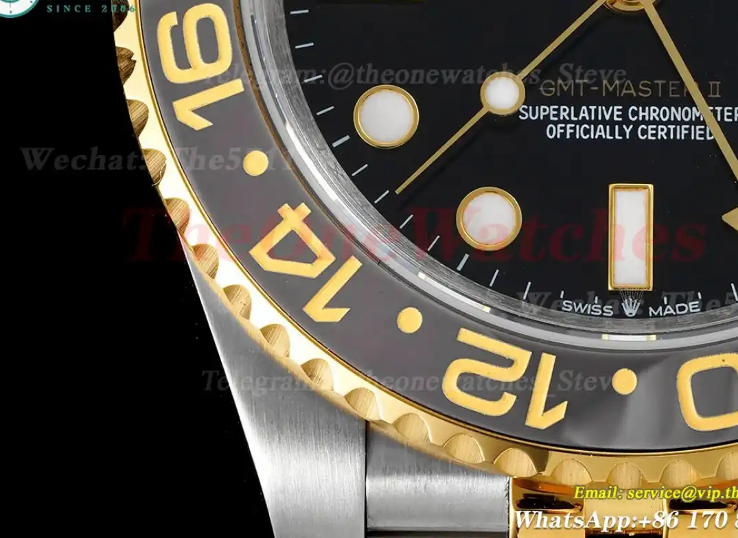 GMT Master II 126713 GRNR SS YG Black Brown APF VR3285