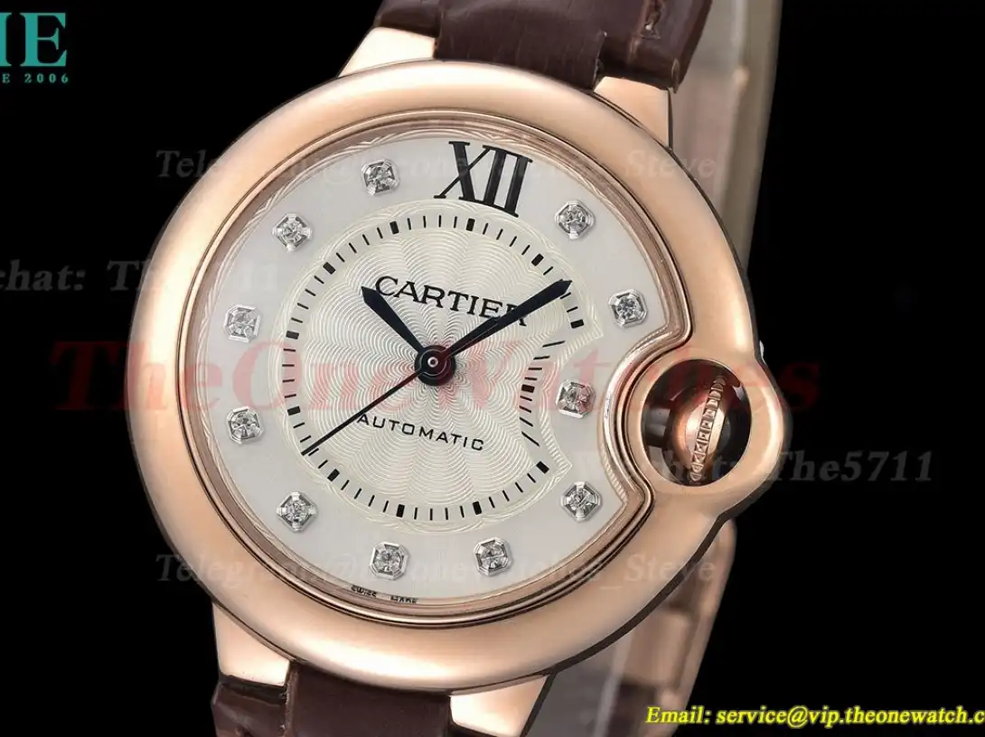 Ballon Bleu De Cartier 33mm RG LE White Dia GDF NH05