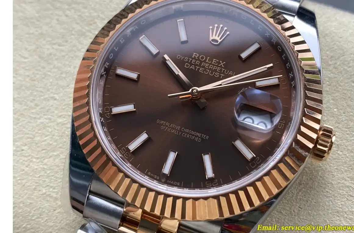 Datejust 126331 41mm Jub RG SS Brown Stk ARF SH3235(Tungsten Heavy Version)