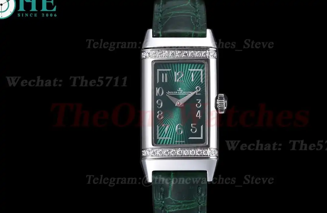 Reverso 20mm Diamond Bezel SS LE Green Dial RXW Qtz