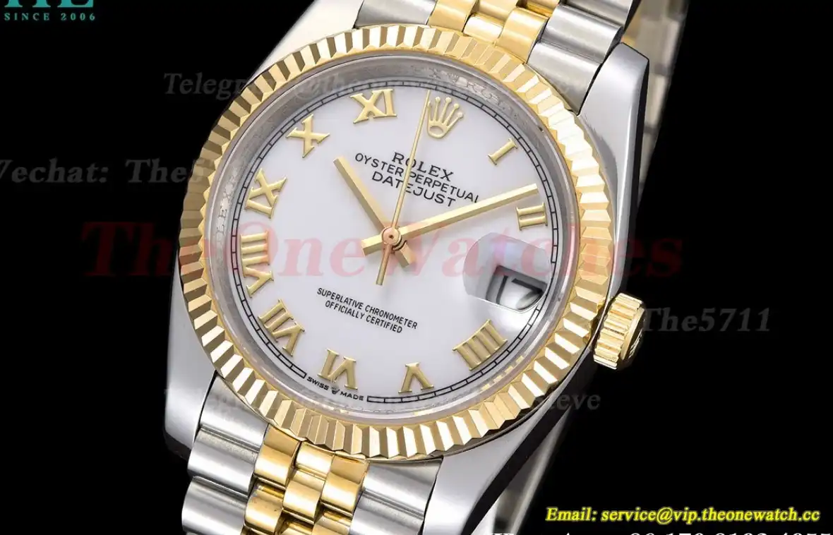 Datejust 126233 36mm Jub SS YG White Rmn GDF MY8215