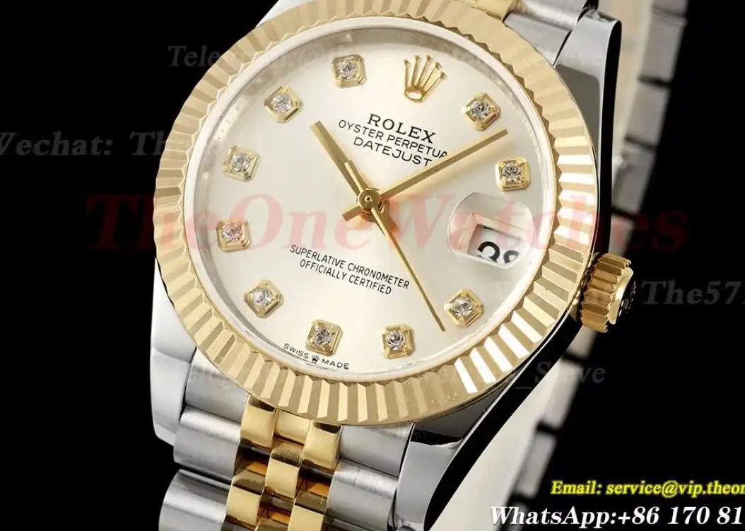 Datejust 178313 31mm Jub YG SS Silver Dia GMF A2824