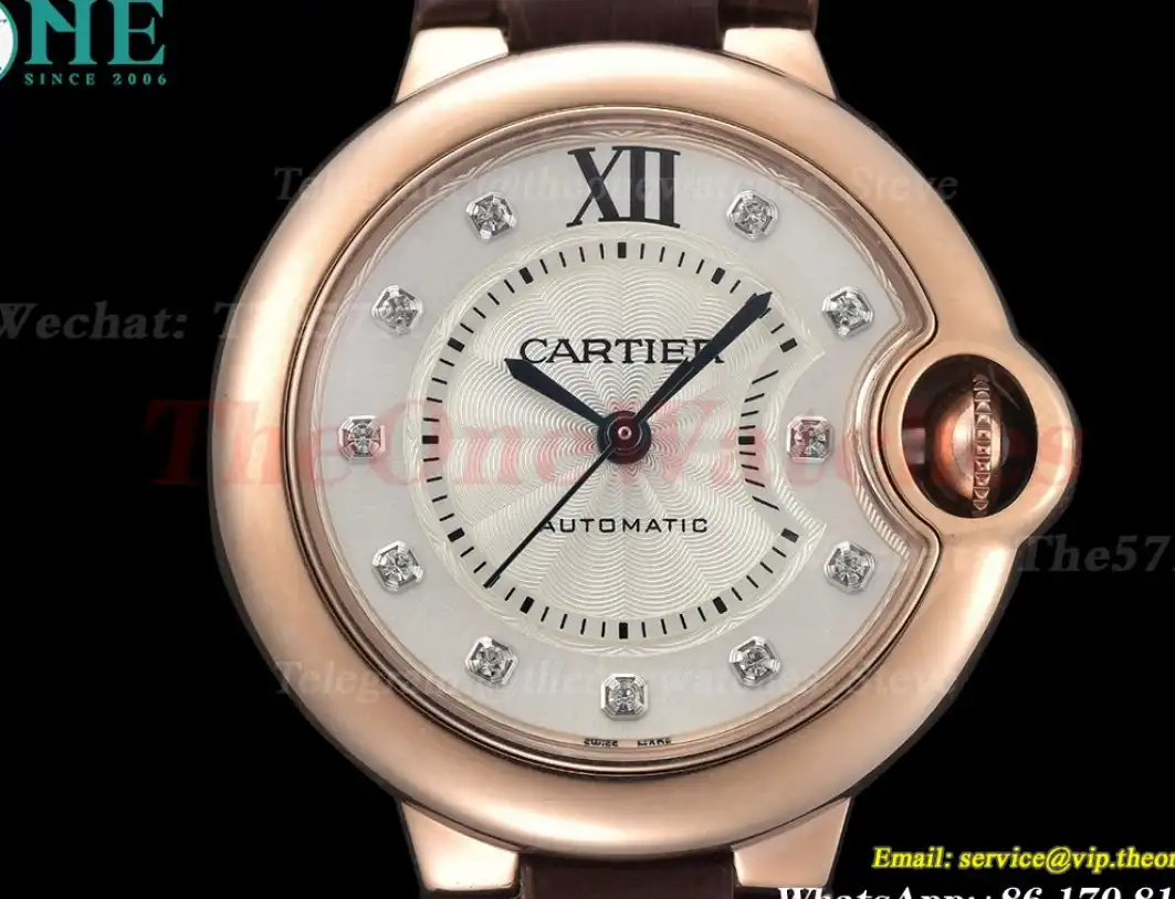 Ballon Bleu De Cartier 33mm RG LE White Dia GDF NH05