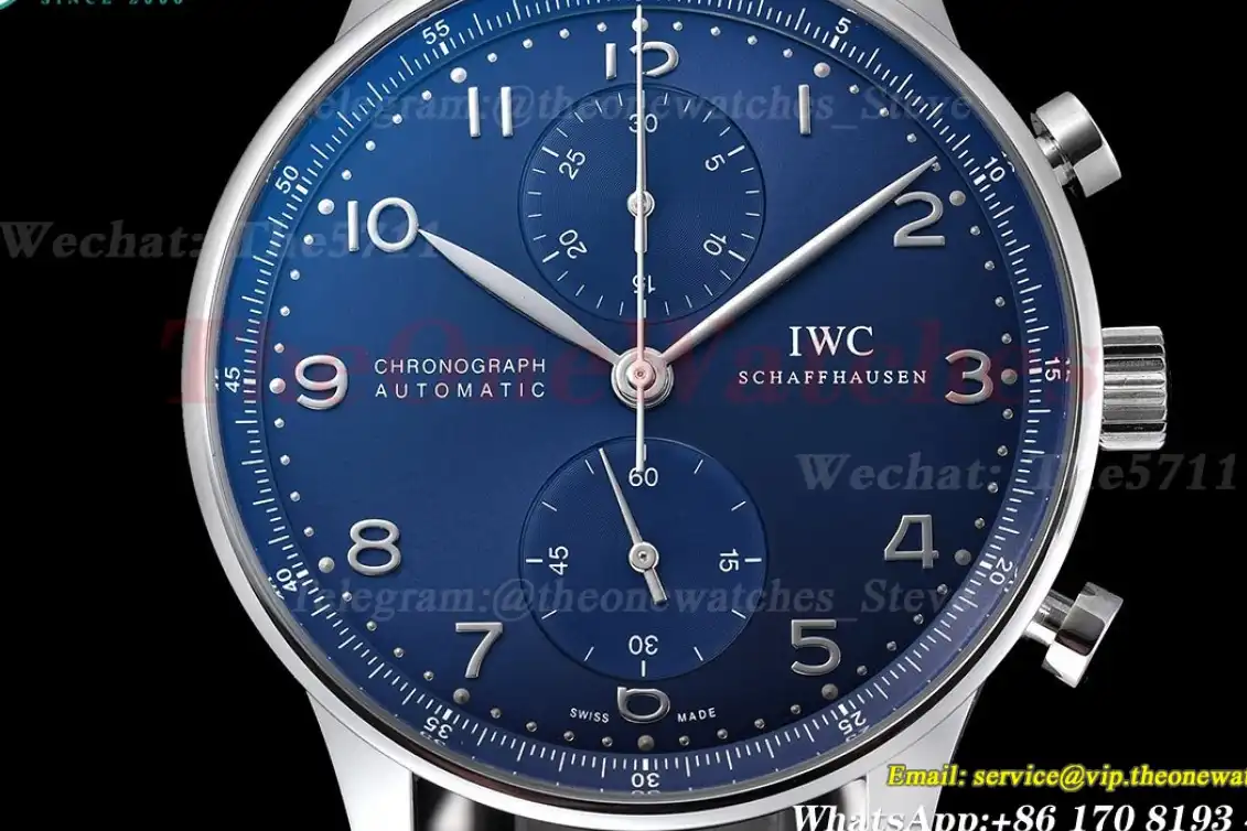 Portuguese Chrono 40mm SS LE Blue Num ZF V2 A7750