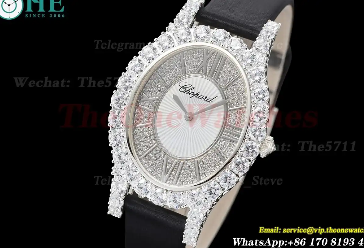 L'Heure Du Diamant 34.1mm Wrapped SS SA Mop Dial Quartz