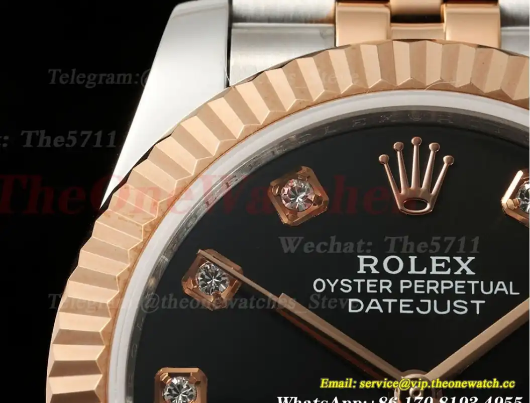 Datejust 278271 31mm Jub RG SS Black Dia GMF A2824