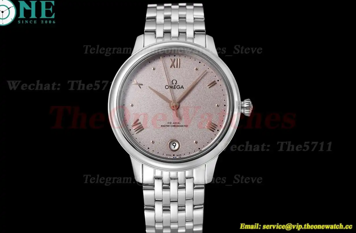 De Ville Prestige Ladies 34mm SS SS Pink Dial VSF A8800