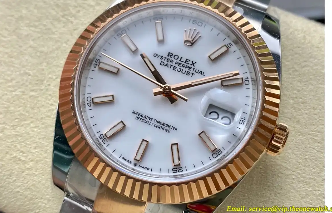 Datejust 126331 41mm Oys RG SS White Stk ARF SH3235(Tungsten Heavy Version)