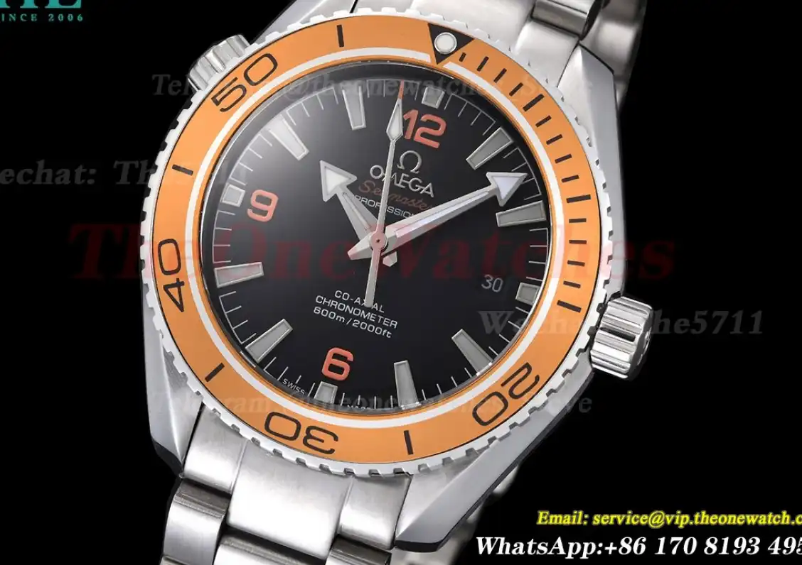 Seamaster 600m 43mm SS SS Black Dial Brown GDF MY8215