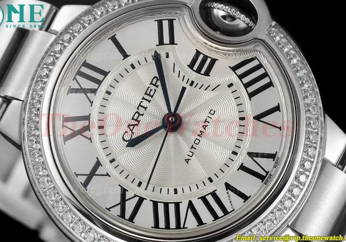 Ballon Bleu De Cartier 33mm SS SS Diamond Bezel GDF NH05