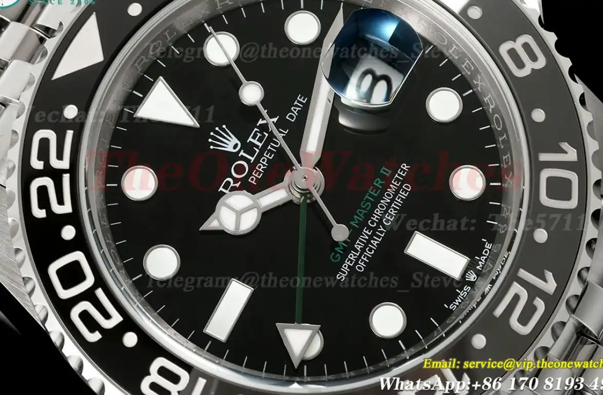 GMT Master II 126710 Bruce Wayne Jub 40mm SS SS Black Dial EWEF V2 SH3285