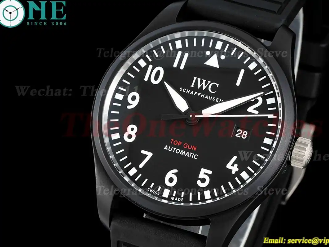 Pilot Mark Top Gun 41mm Cer RU Black Dial M+ MY9015