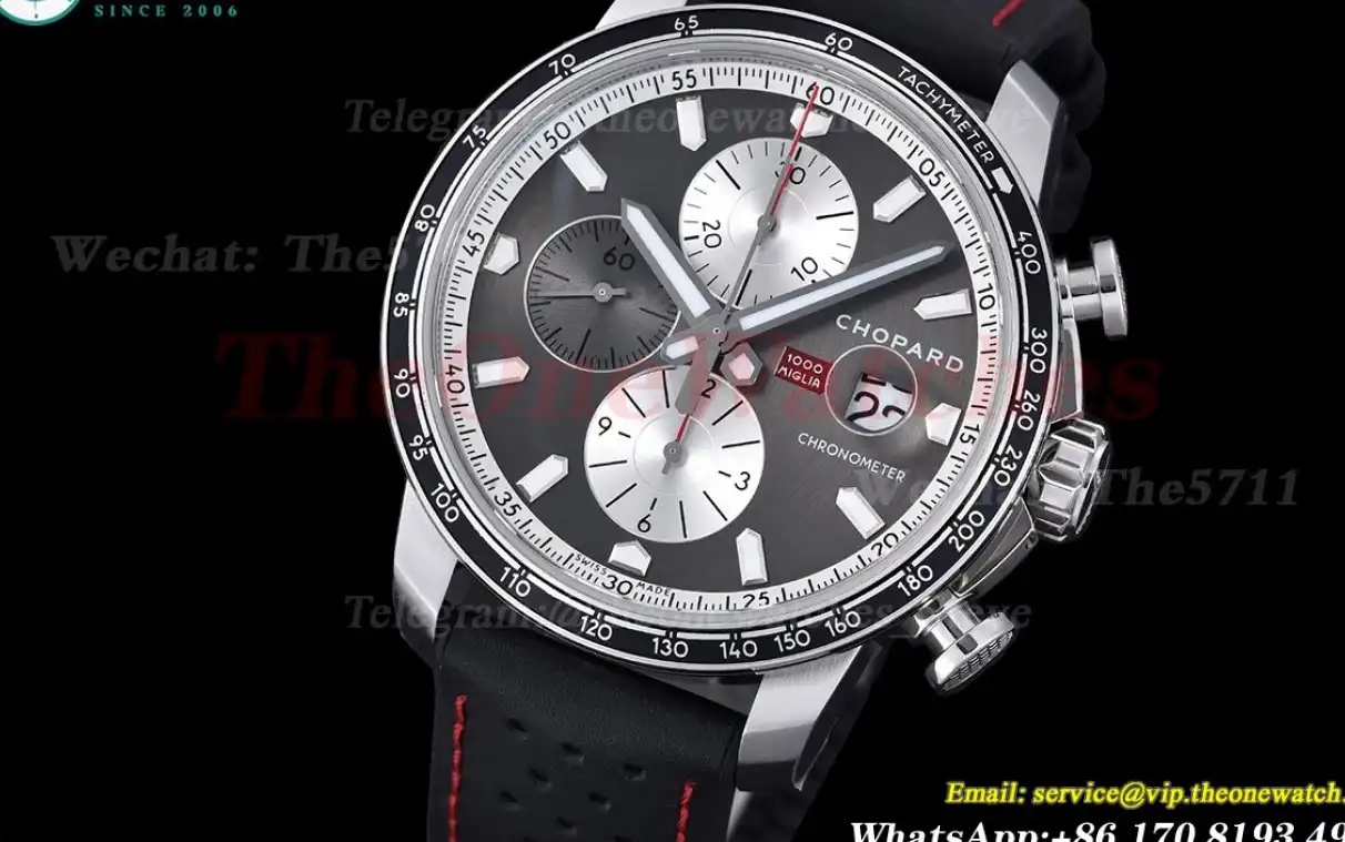 Mille Miglia Race 44mm SS LE Grey White Dial V7F A7750