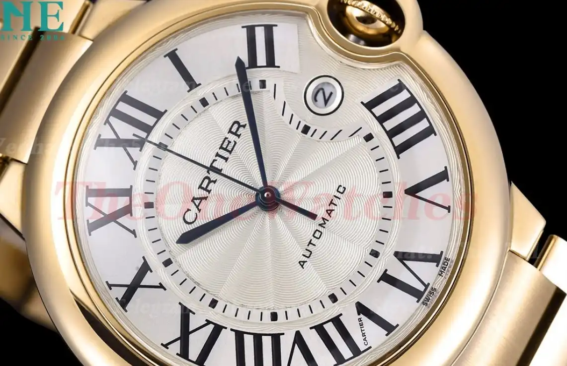 Ballon Bleu De Cartier 42mm YG YG White Dial GDF MY8215