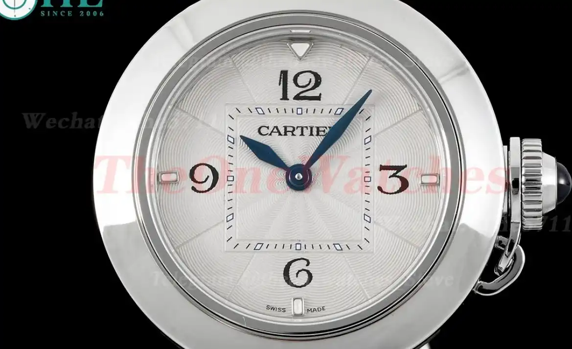 Pasha De Cartier Ladies 30mm Grey SS LE White Dial AF Quartz