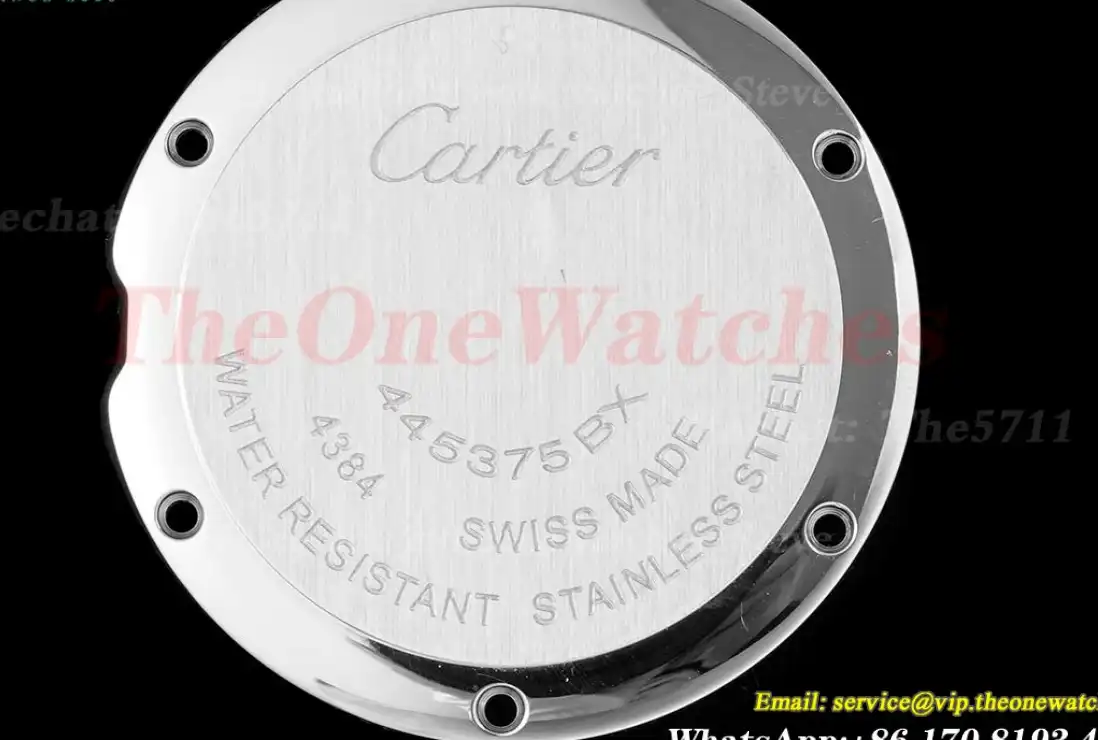 Pasha De Cartier Ladies 30mm Grey RG SS LE White Dial AF Quartz