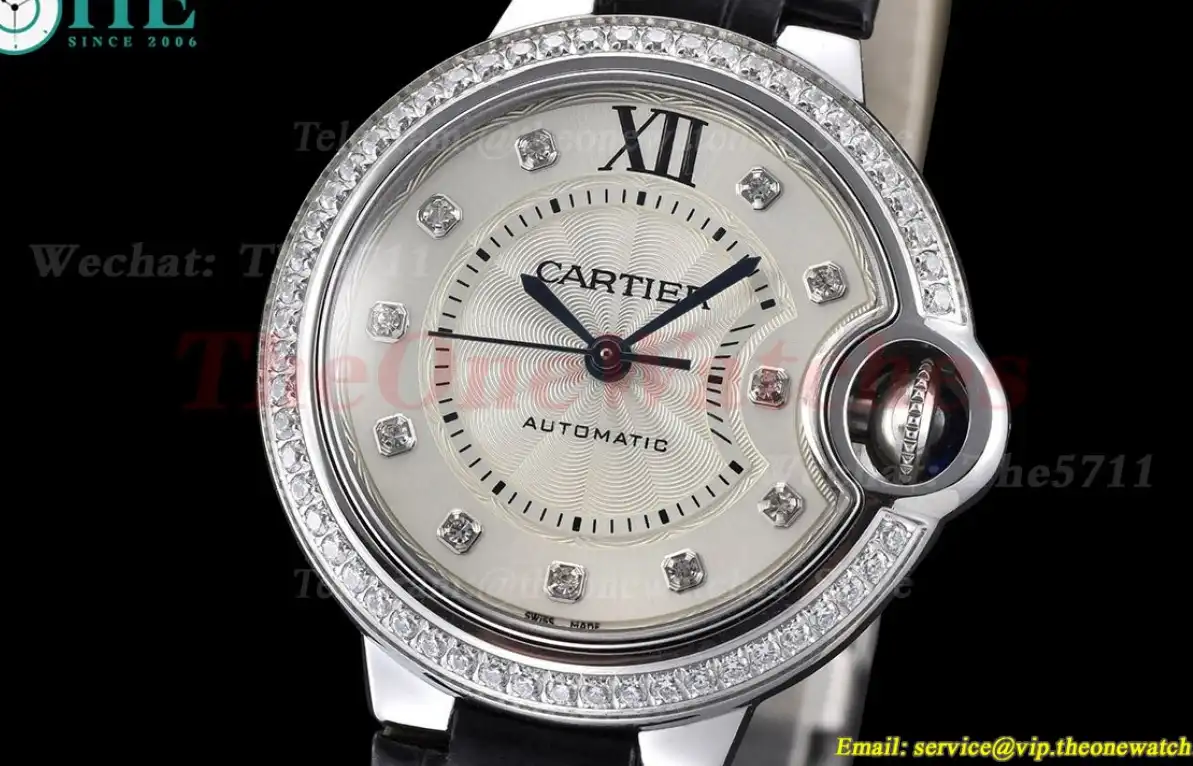 Ballon Bleu De Cartier 33mm Dia SS LE White Dia GDF NH05