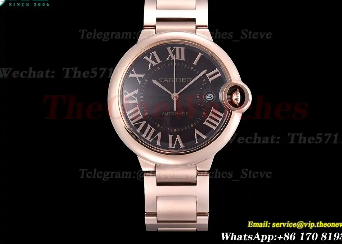 Ballon Bleu De Cartier 42mm RG RG Brown Dial GDF MY8215