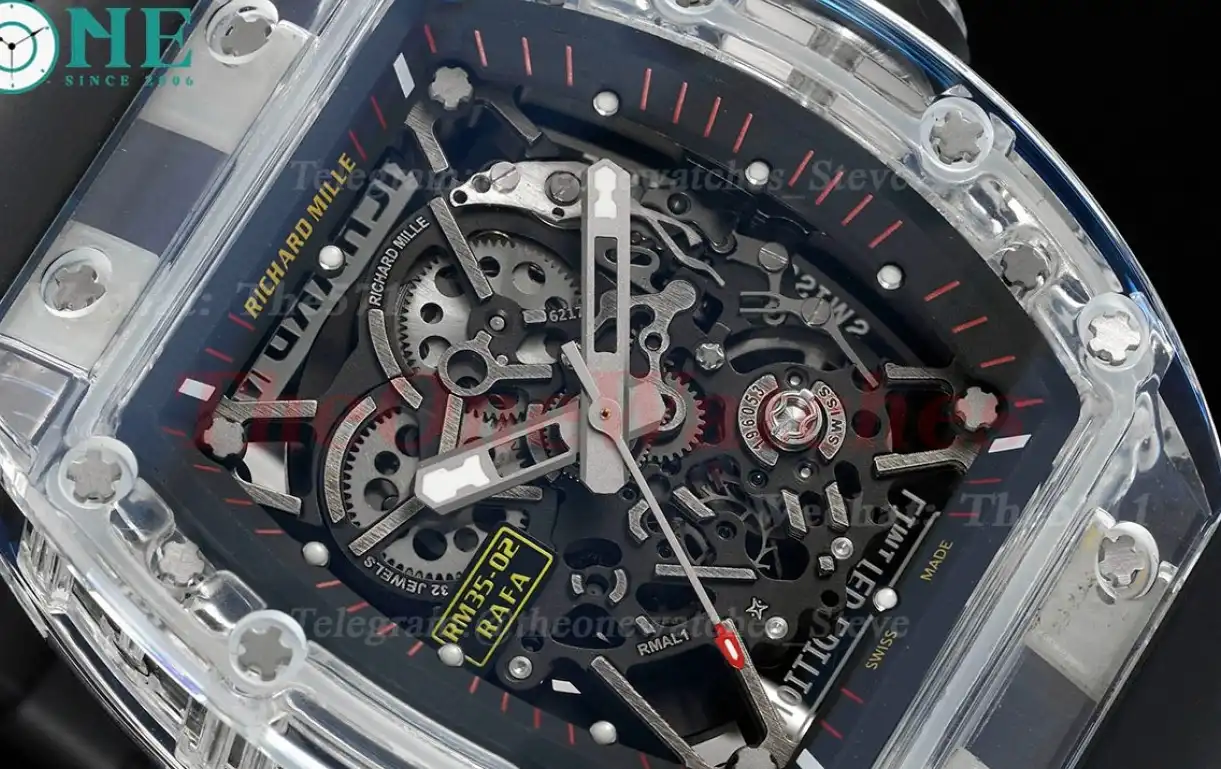 RM035-02 Skeleton Dial on Black Strap RMF RMAL1