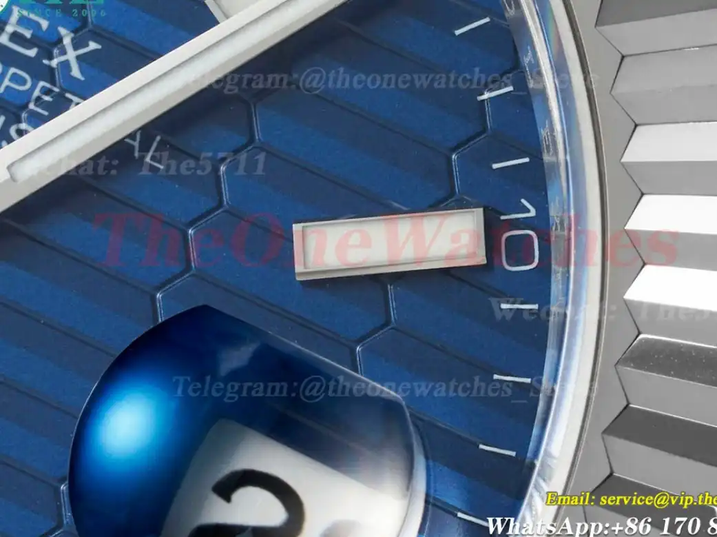 Datejust 126334 41mm SS SS Blue Textured Dial EWEF A3235