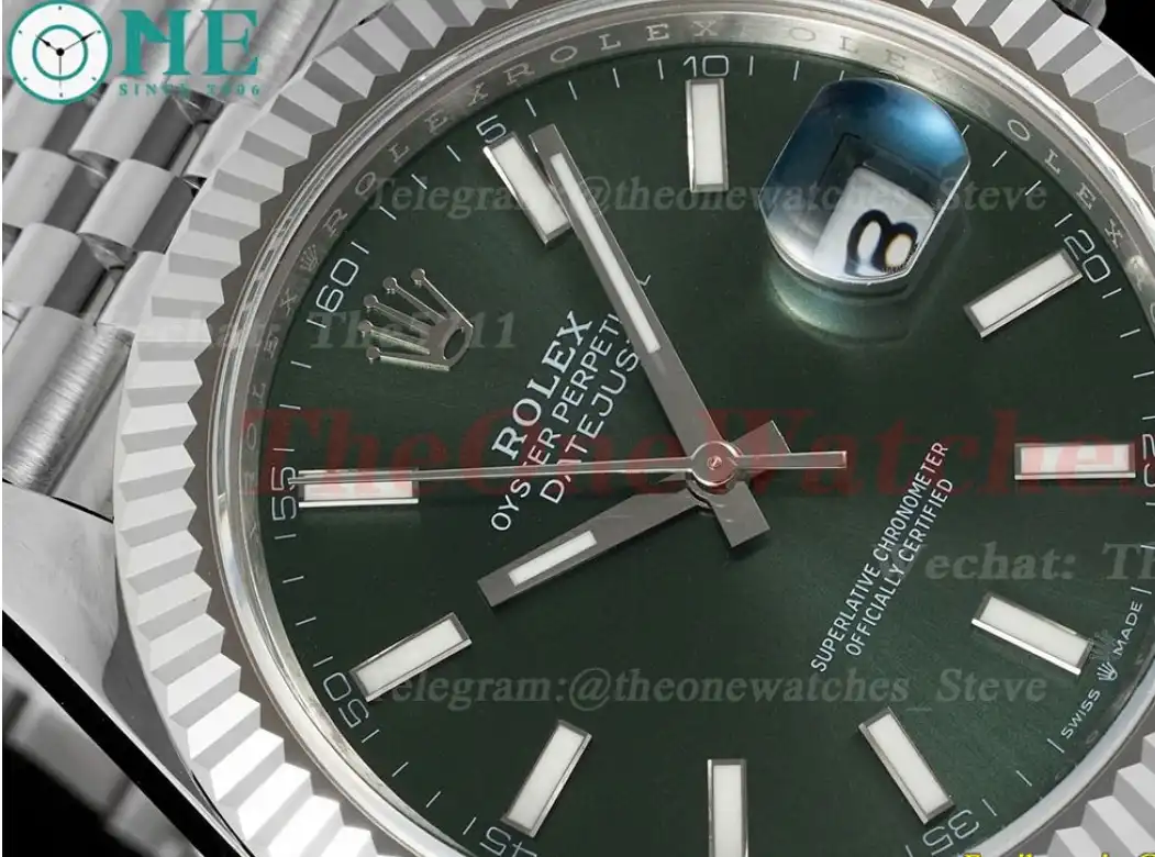 Datejust 126334 41mm Jub SS SS Green Stk EWEF A3235