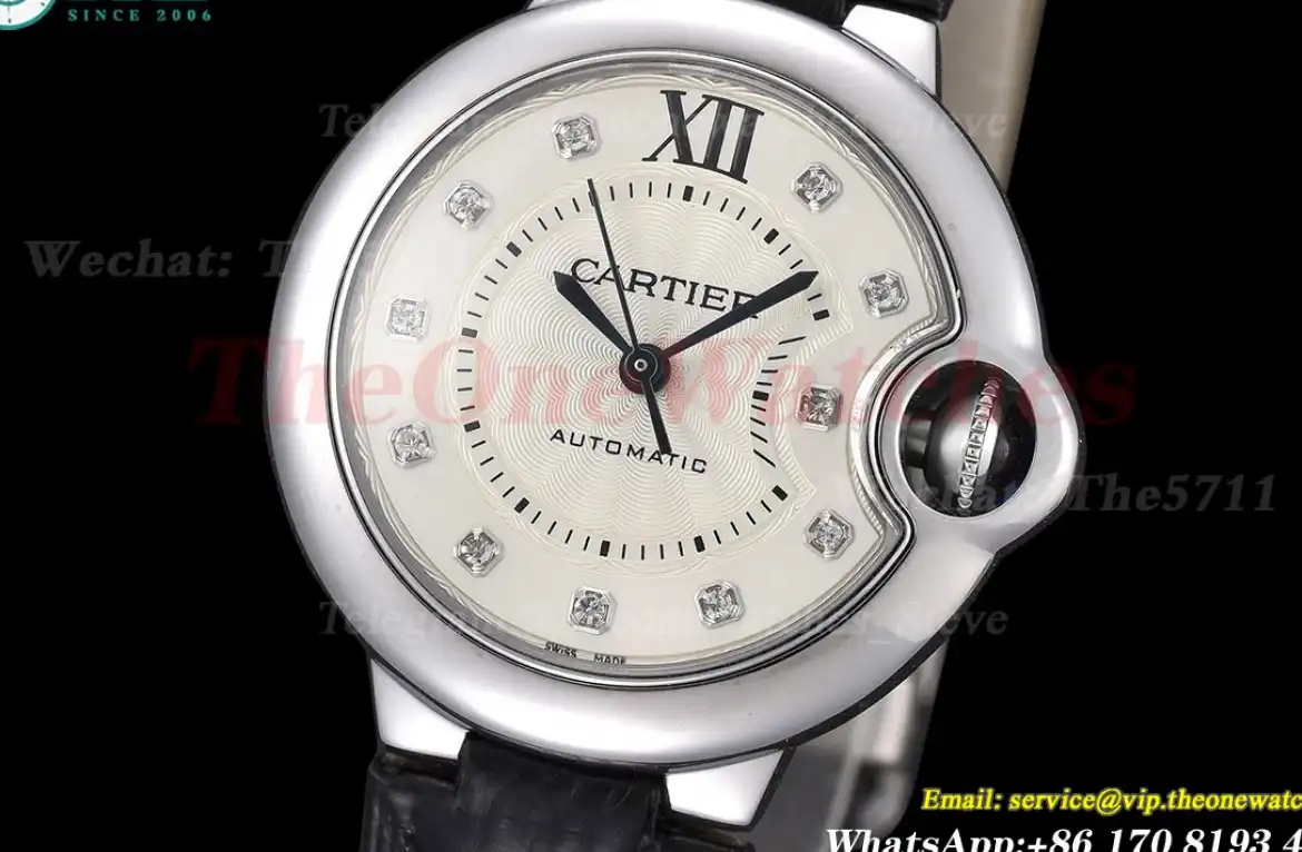 Ballon Bleu De Cartier 33mm SS LE White Dia GDF NH05