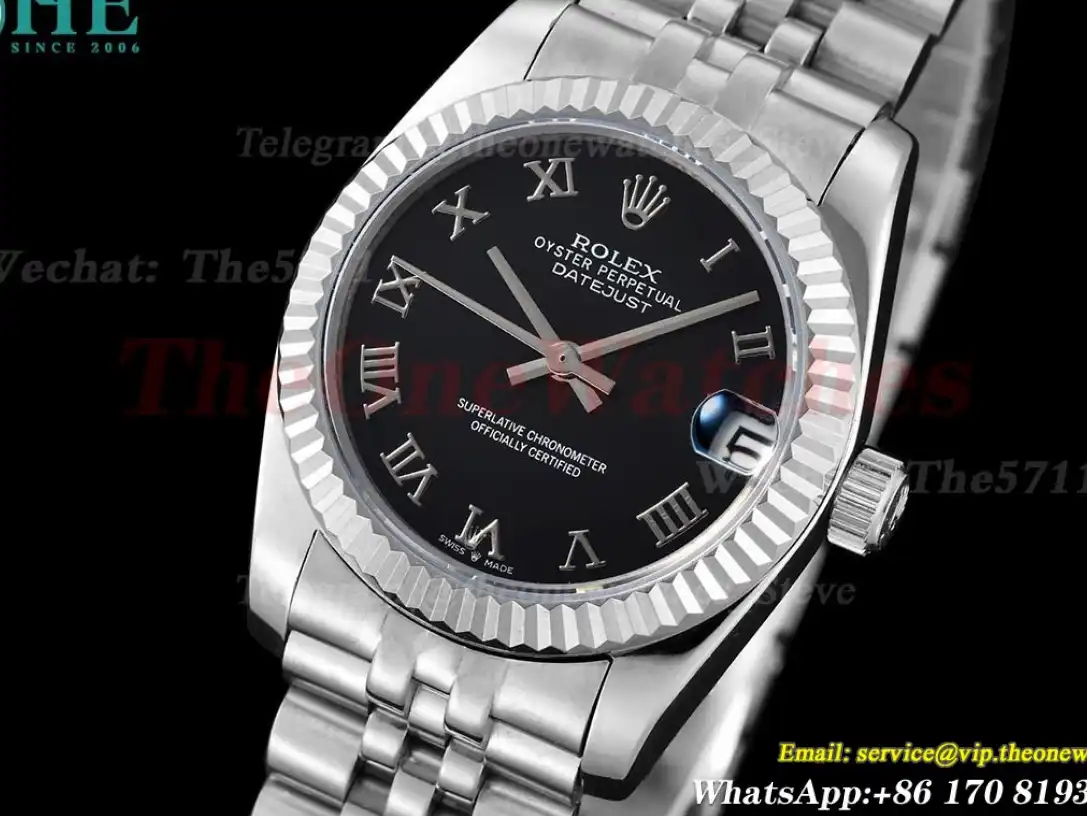 Datejust 31mm 278274 SS SS Black Rmn GDF MY8215