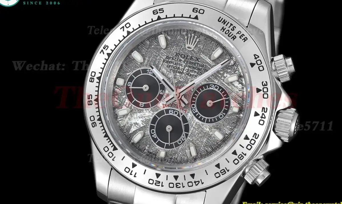 Daytona 40mm SS SS Meteorite Dial GDF A3836