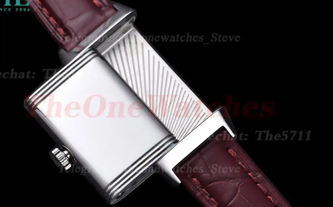 Reverso 20mm Diamond Bezel SS LE Wine Red Dial RXW Qtz