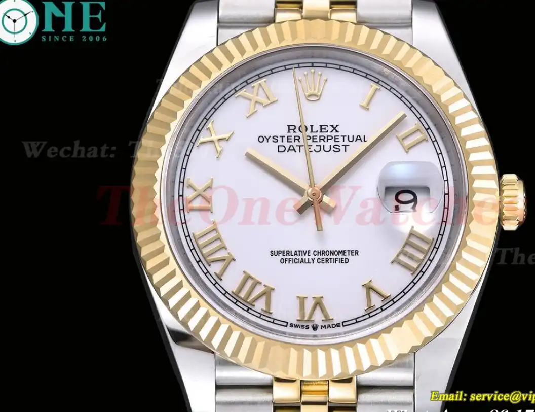 Datejust 126333 41MM YG SS White Rmn EWEF A3235