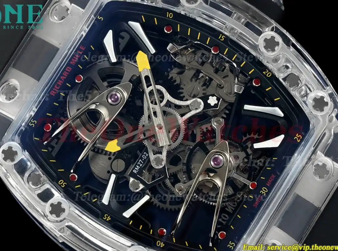 RM27-02 Skeleton Dial on Black Rubber Strap RMF Tourbillon