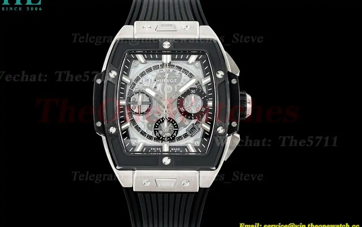 Spirit of Big Bang Chrono 42mm TI RU Skeleton Dial BBF A7750 Mod