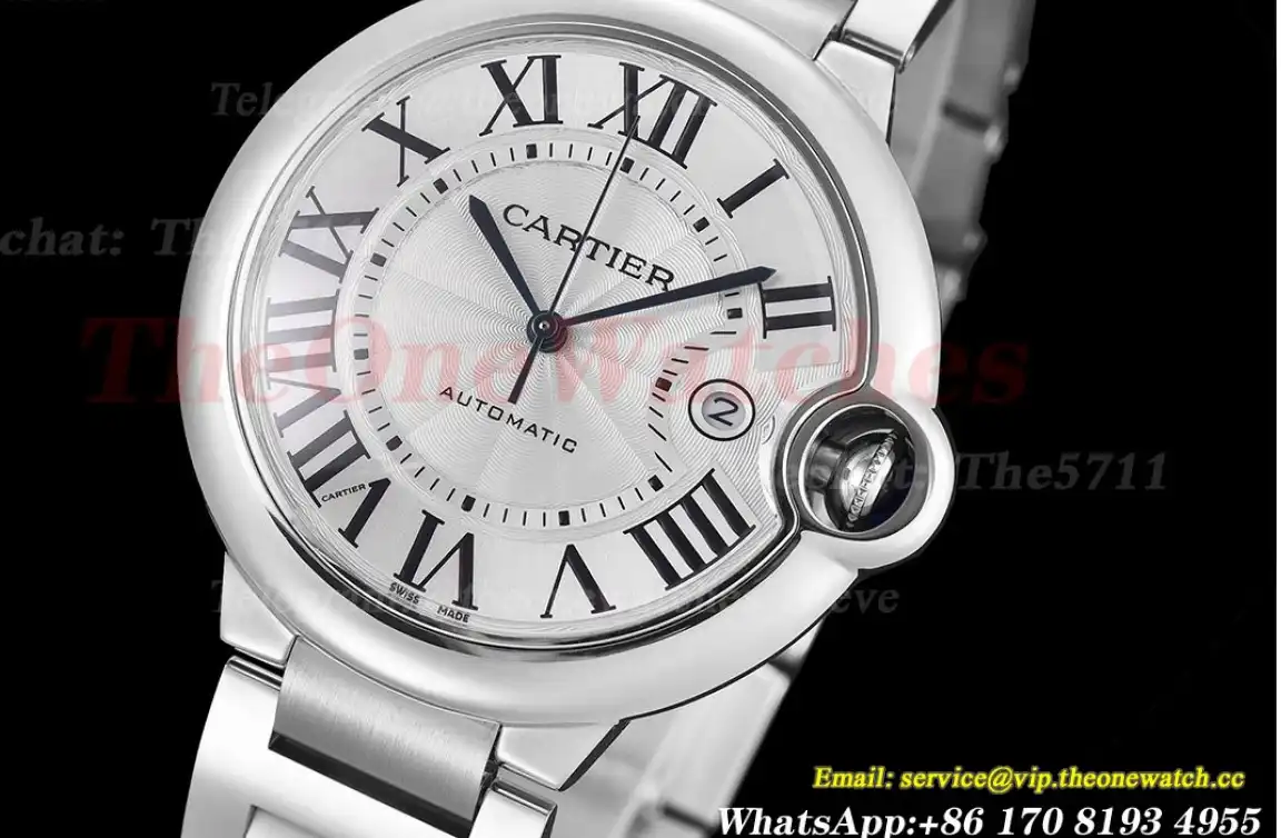 Ballon Bleu De Cartier 42mm SS SS White Dial GDF MY8215