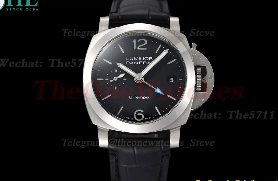 Luminor PAM1365 Bitempo GMT 40mm SS LE Black Dial VSF P900