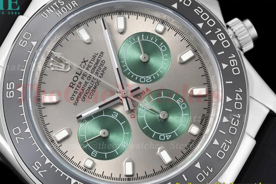 Daytona 40mm SS RU Grey Green GDF A3836