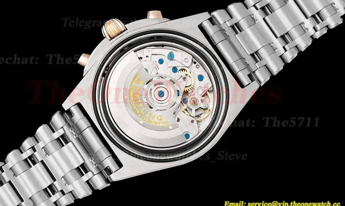 Chronomat B01 42MM RG SS Silver Stk TF A7750